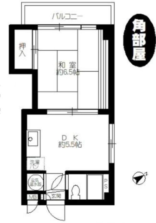 間取り、１DK、27.44㎡(間取)