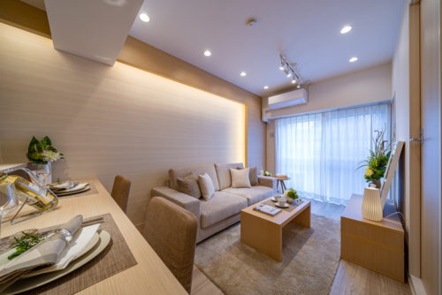 LD、造作のカウンターテーブル