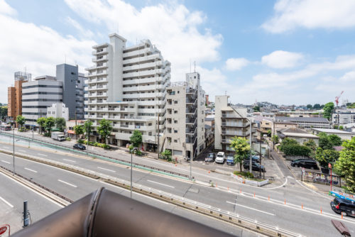 バルコニーからの眺望・山手通側