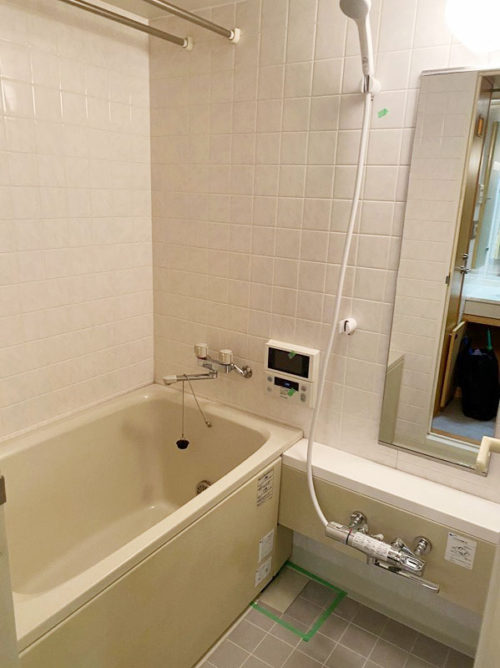 浴室、UBアクセサリー類新規交換