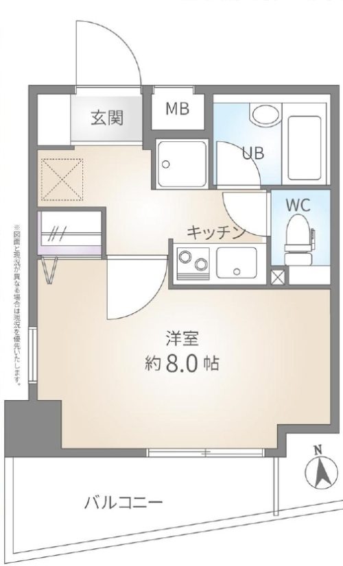 間取り、1K、19.63㎡(間取)
