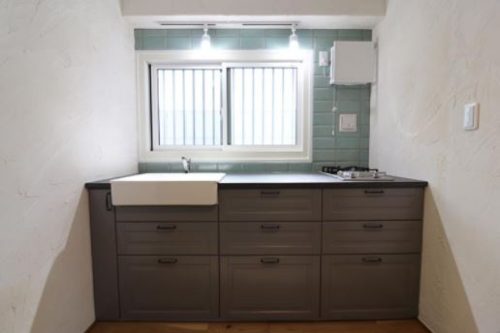 イケア製のカントリー調キッチン