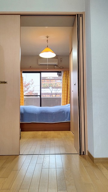 洋室5.8帖への可動間仕切り