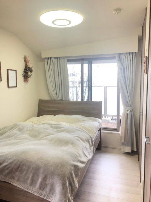 ルーフバルコニーと0.9帖のアクティブWICにつながる洋室4.0帖