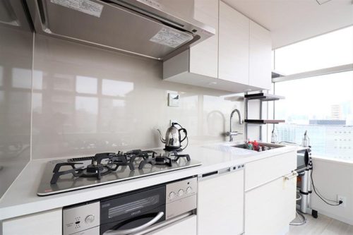 3口コンロ、食器洗浄機