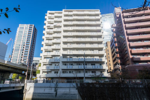 外観、「五反田駅」徒歩5分、10階部分