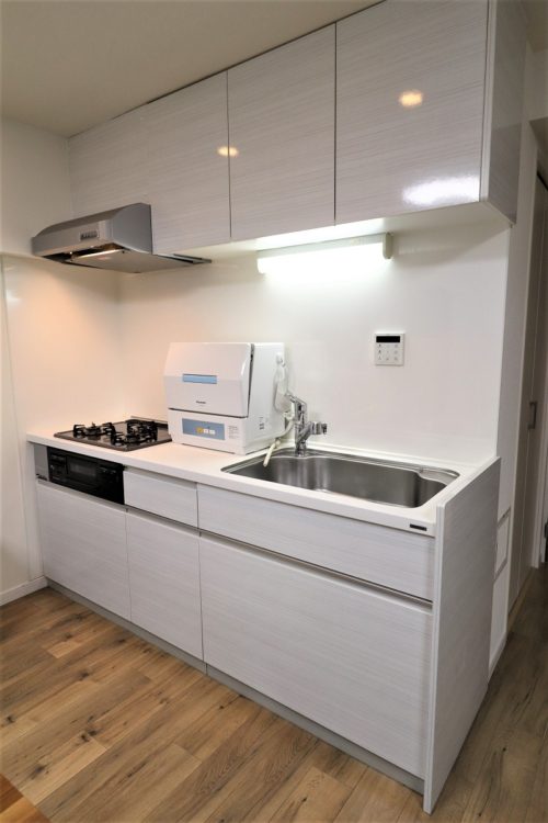 3口ガスコンロのシステムキッチン