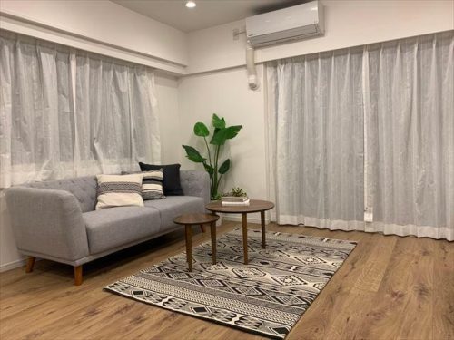 リビング・家具とエアコン付き