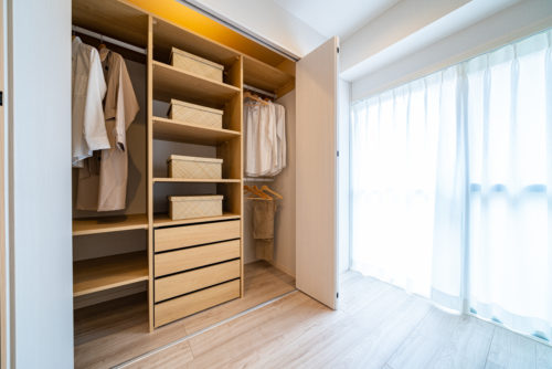 収納、ウォークインクローゼット