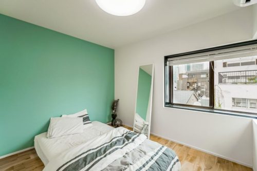 洋室 5帖、風通しの良い寝室