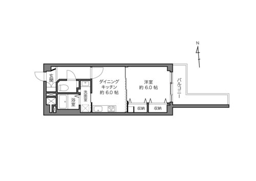 間取り、1DK、35.89㎡(間取)